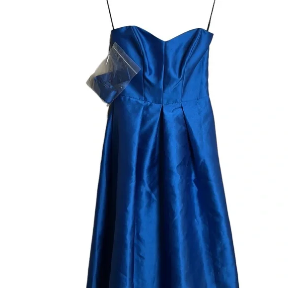 New Alfred Sung Strapless Sweetheart High-Low Gown  size 0 - Picture 3 of 10